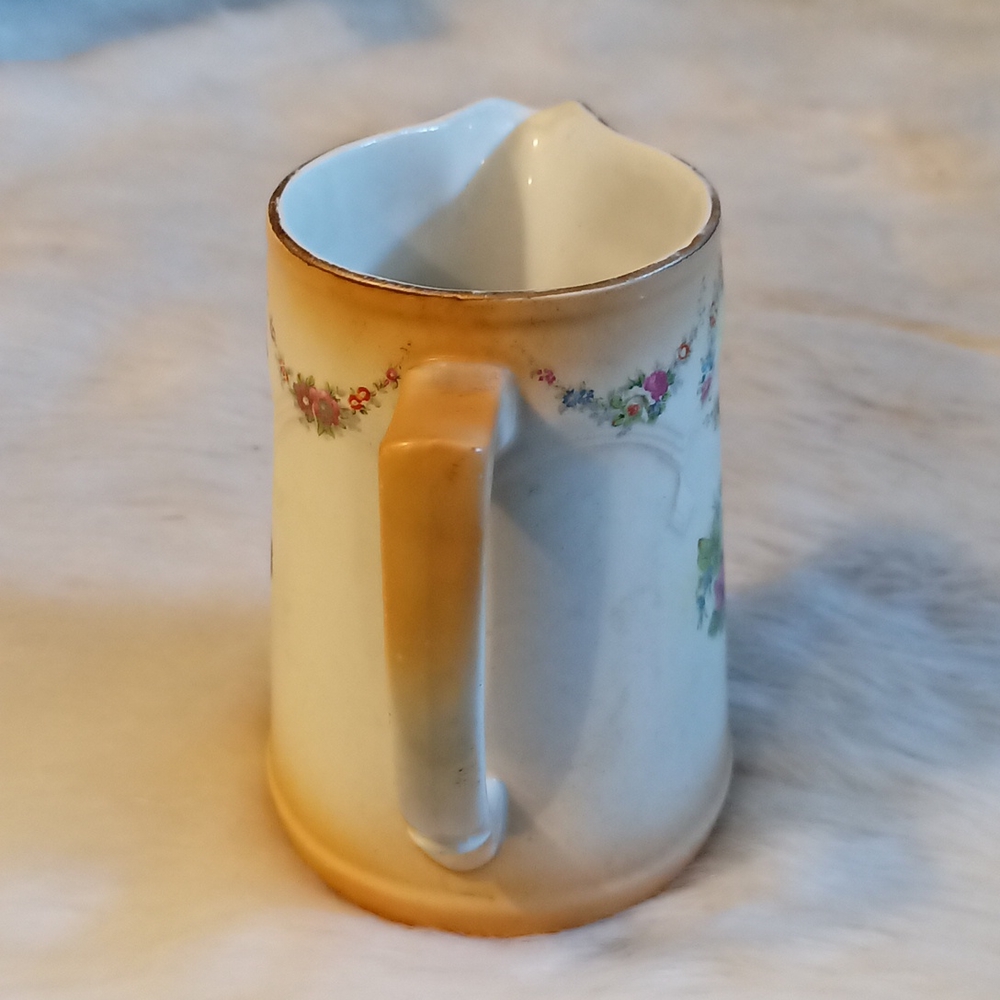 Antique Crown Porcelain Pitcher Made England - Picture 3 of 4